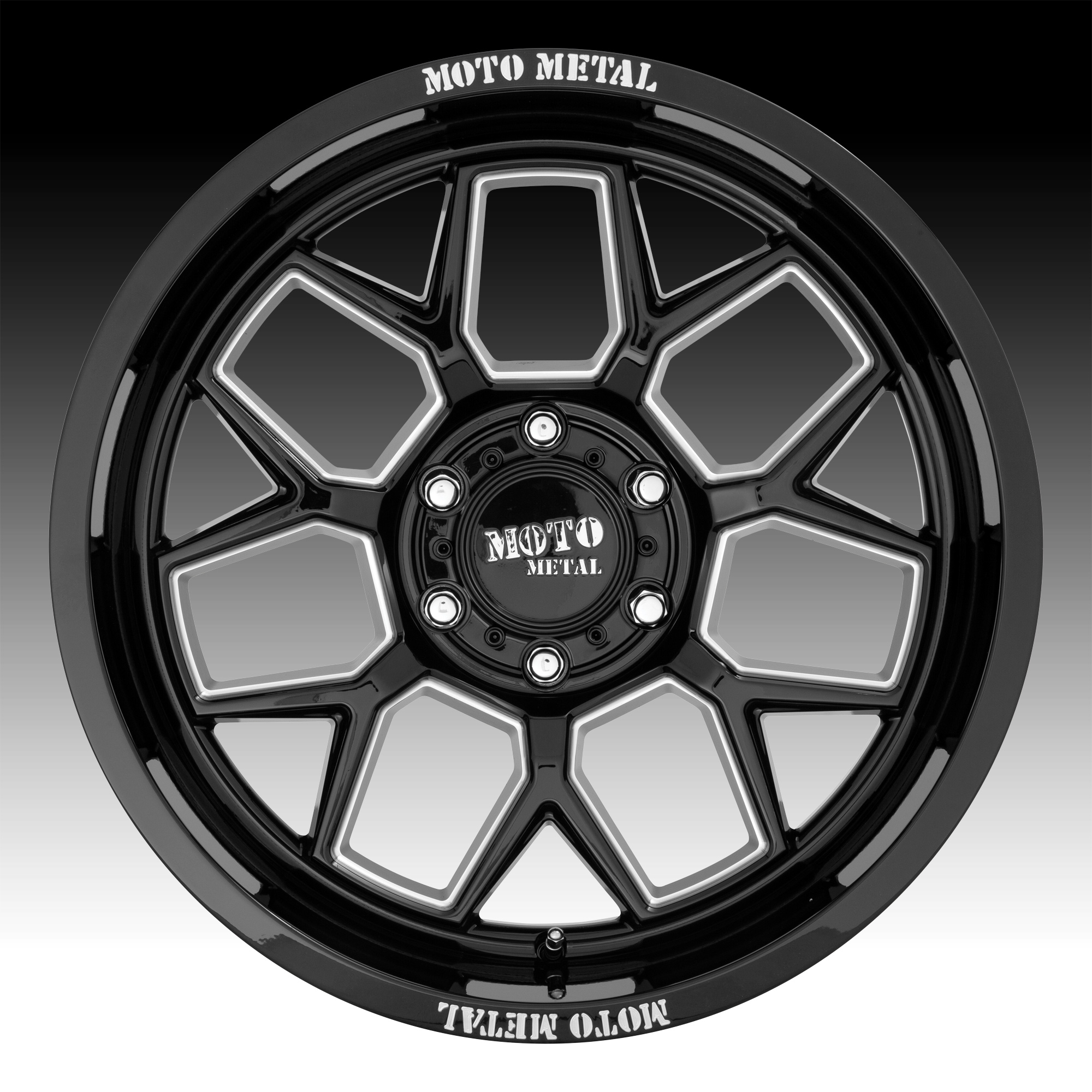 Moto Metal MO803 Banshee Gloss Black Milled Custom Wheels Rims MO803