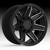 Gear Alloy 745MB Trident Machined Black Custom Wheels Rims
