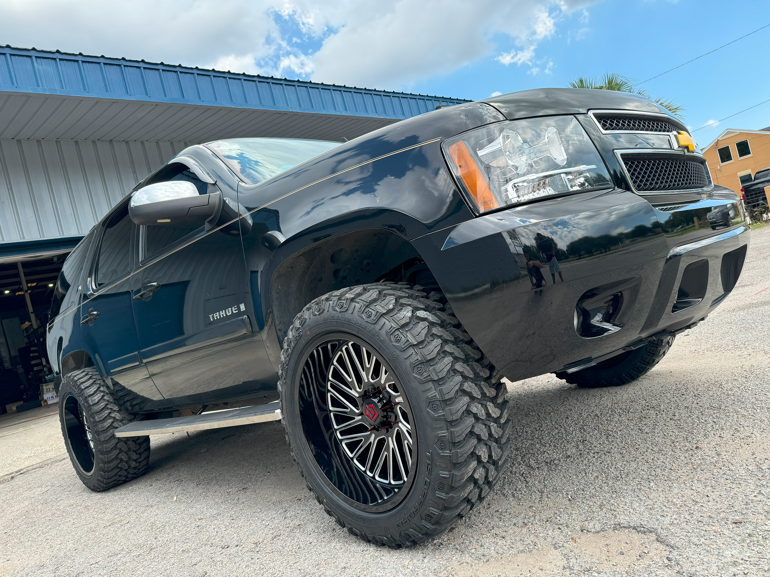 Tis Offroad 553bm Gloss Black Milled Custom Truck Wheels 553bm Tis Offroad Custom Wheels 3645