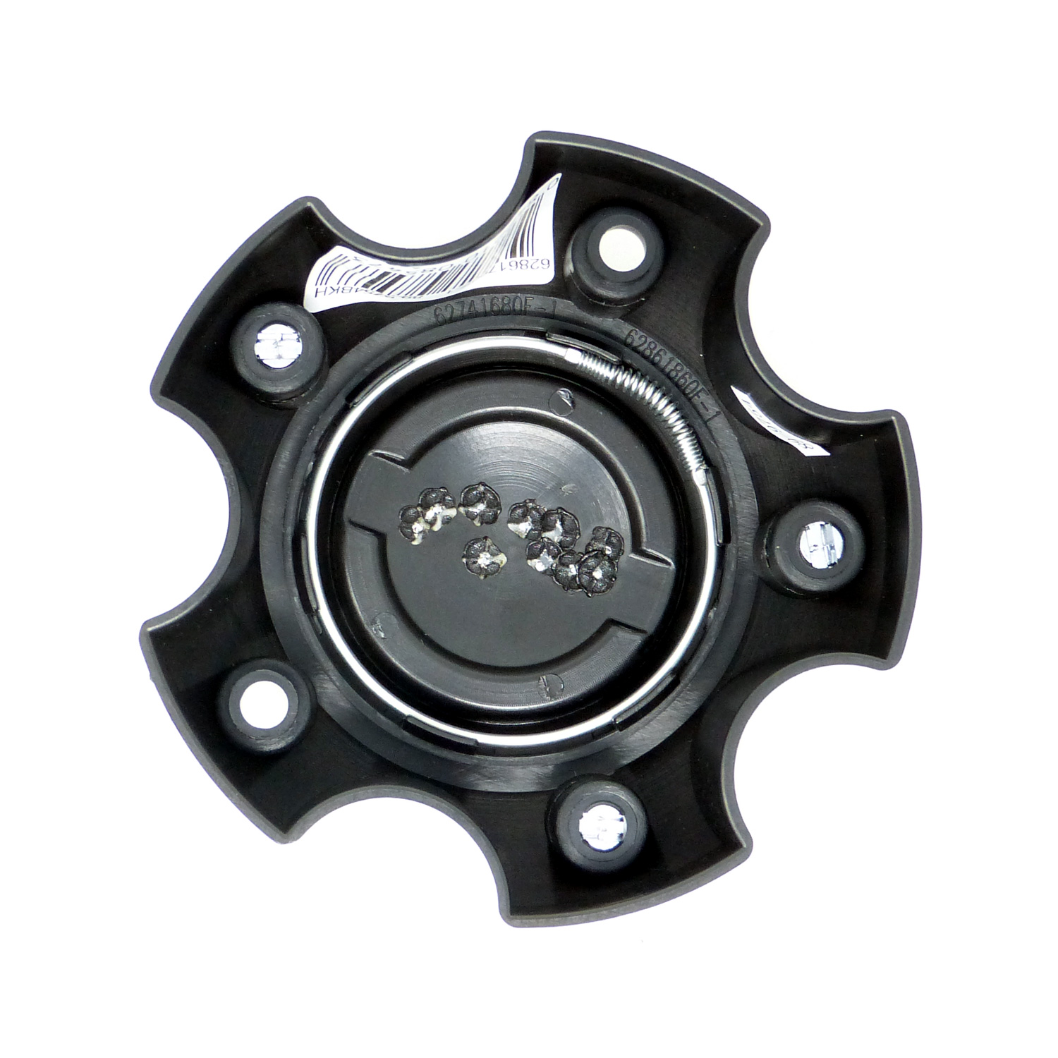 89 9754BKH Pacer Gloss Black Bolt on Center Cap for 5x4.5 Bolt