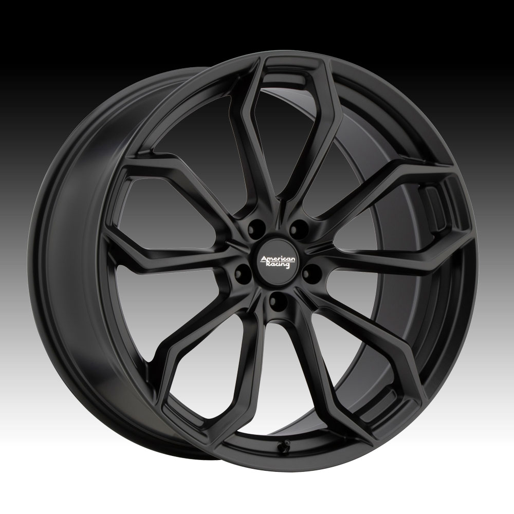 American Racing AR932 Splitter Satin Black Custom Wheels Rims - AR932 ...