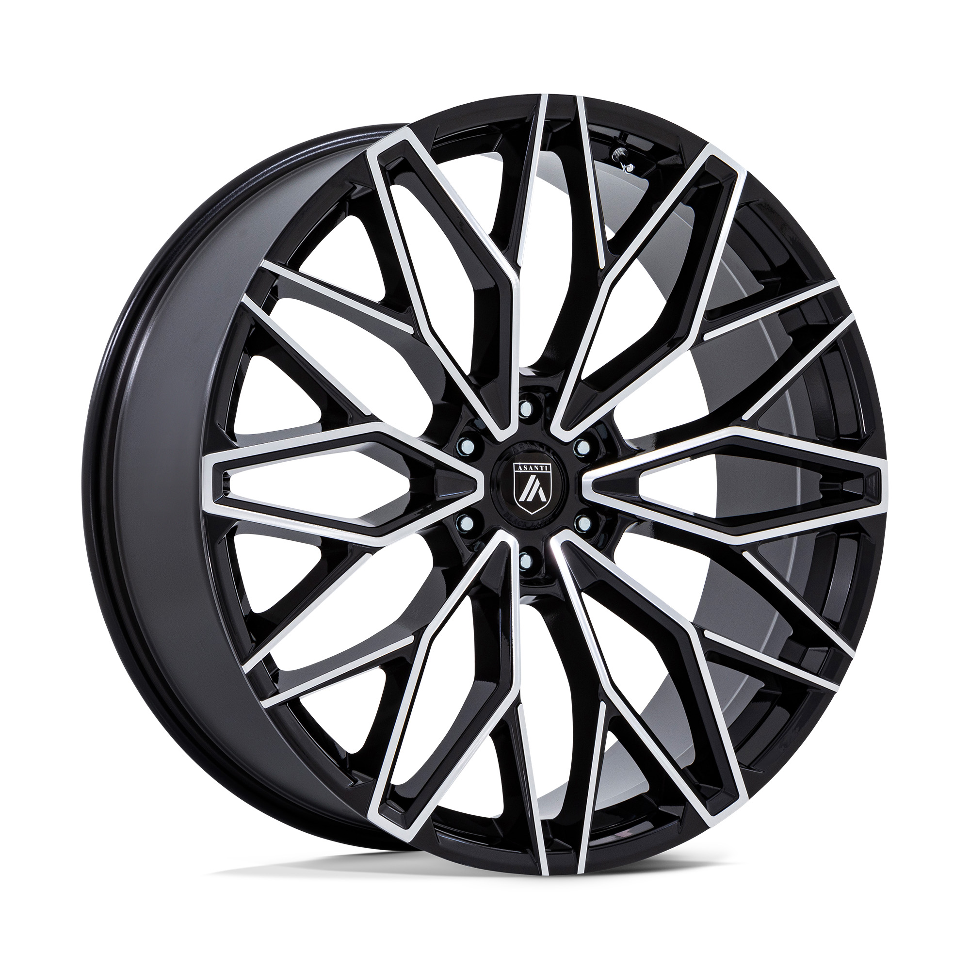 Asanti Black Label ABL50 Mogul 6 Machined Black Custom Wheels - ABL50BD ...