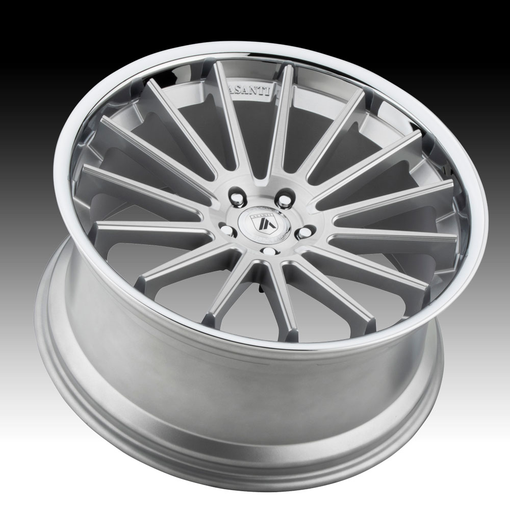 Asanti Black Label ABL-24 Brushed Silver Custom Wheels Rims - ABL