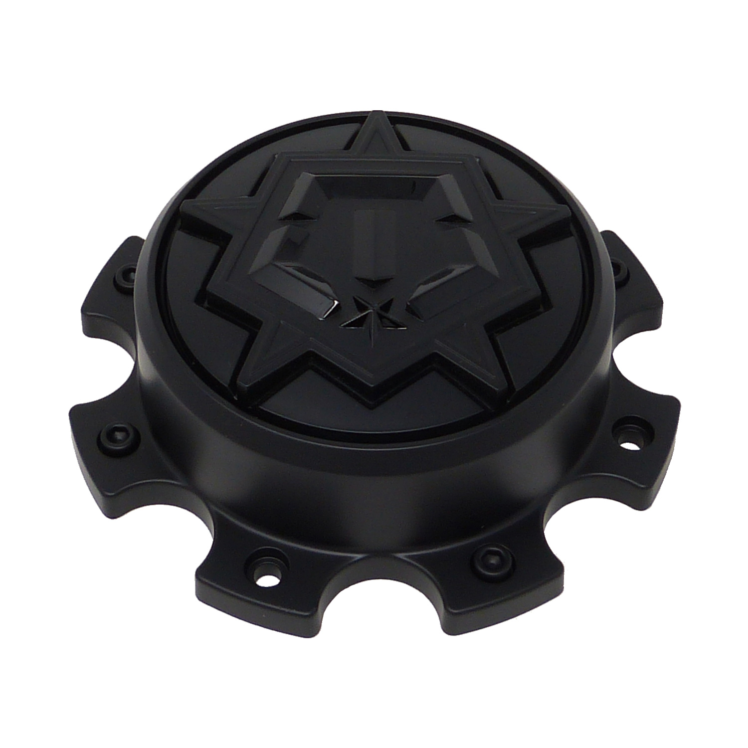 CAP-539B-8-TSTAR / TIS Satin Black Bolt-On Center Cap - CAP-539B-8 ...