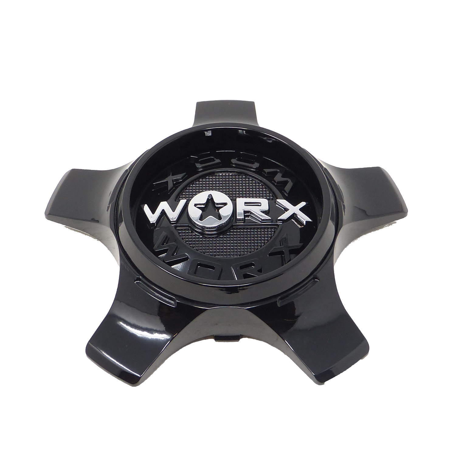 CAP WX 5H BC21 Worx Alloy Gloss Black Snap On Center Cap CAP