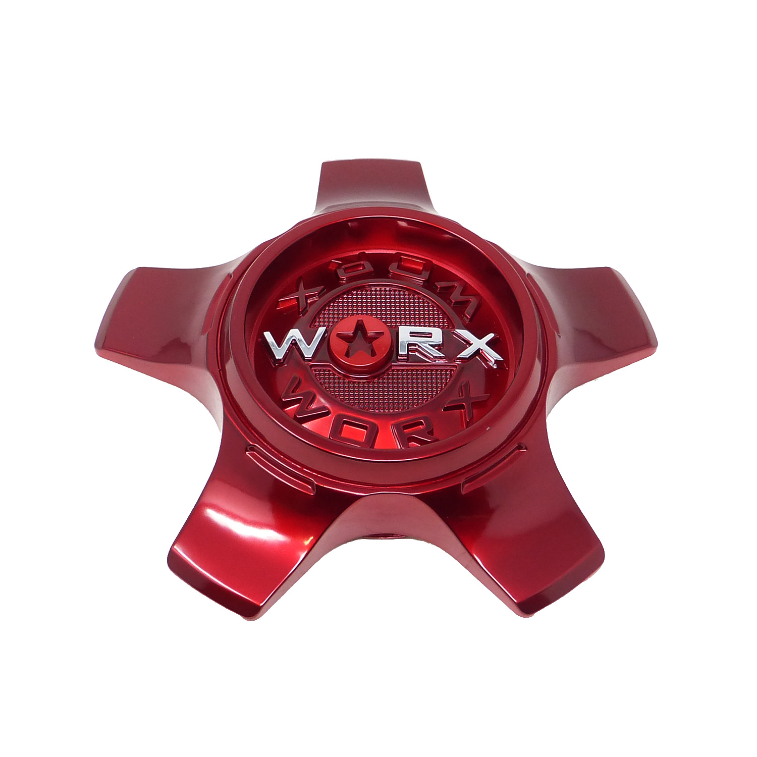 CAP WX H R21 Worx Alloy Gloss Red Snap On Center Cap CAP WX H