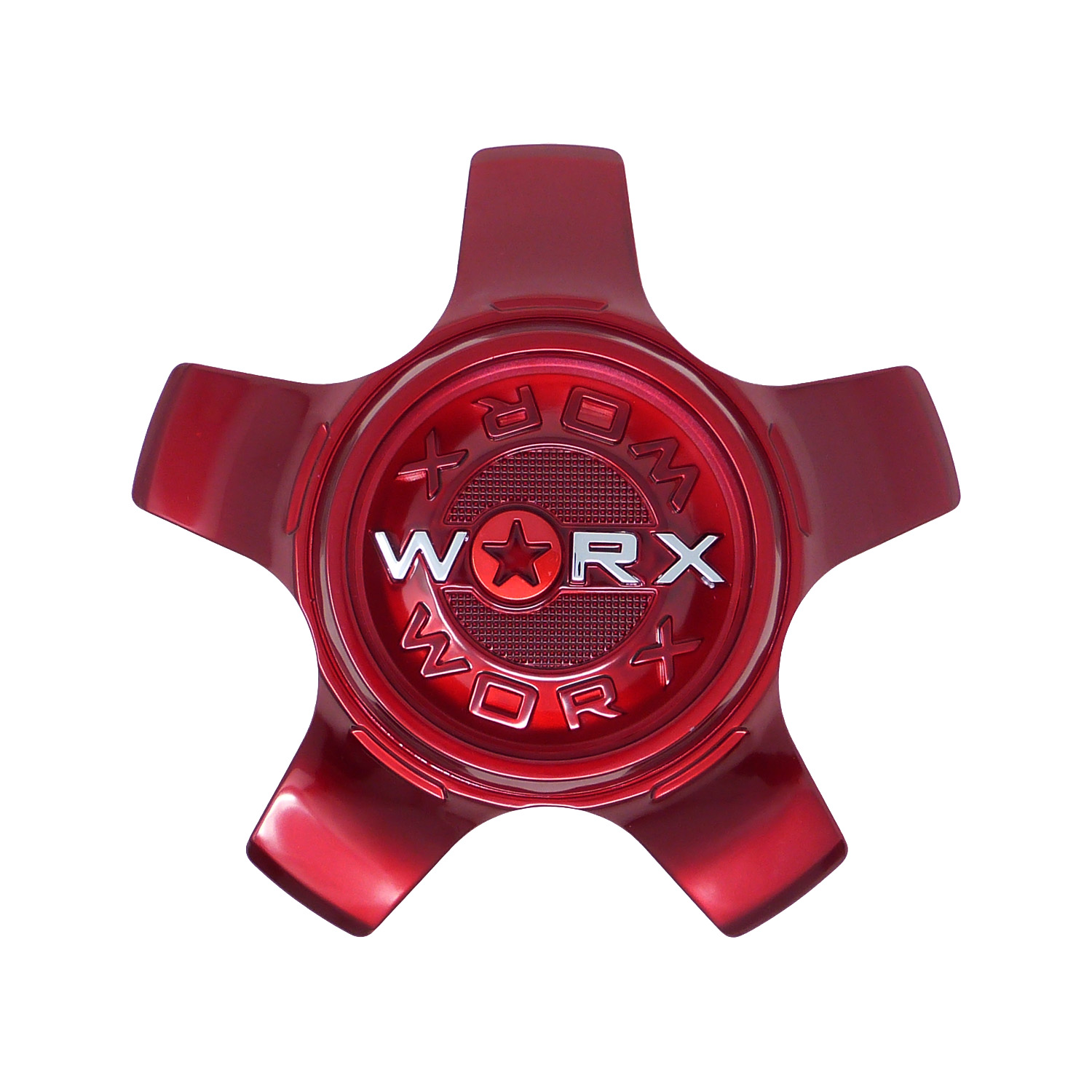 CAP WX H R21 Worx Alloy Gloss Red Snap On Center Cap CAP WX H