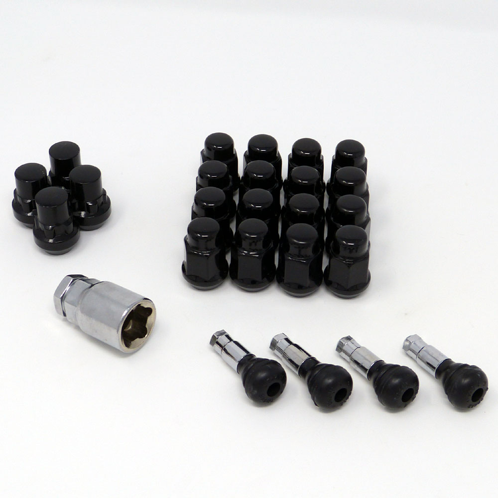 CWE-5LK-XXXX-BK / Black Closed Car 5-Lug Kit - CWE-5LK-XXXX-BK - 5 Lug ...