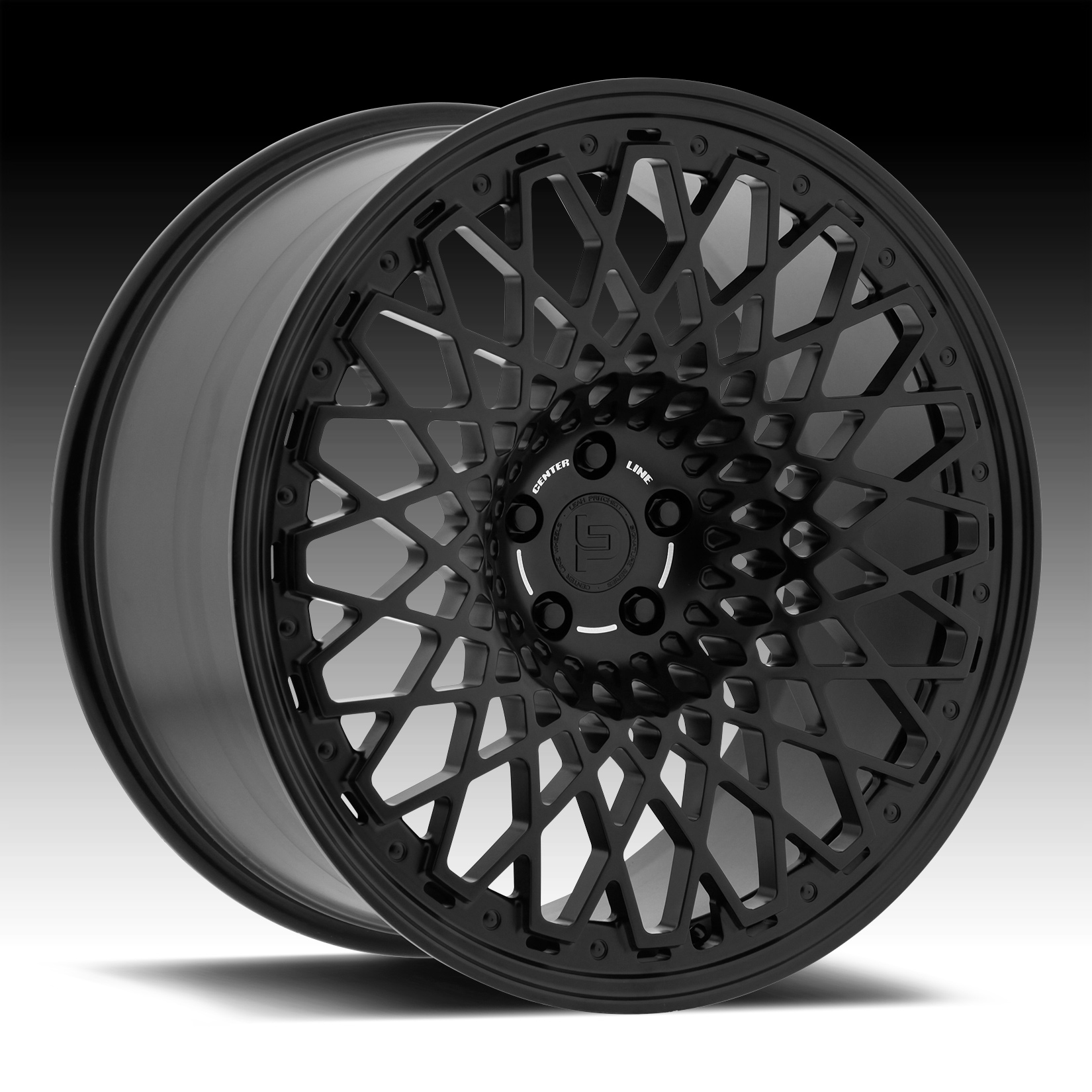 Centerline F42SB LP3 Satin Black Custom Wheels Rims - F42SB / LP3 ...