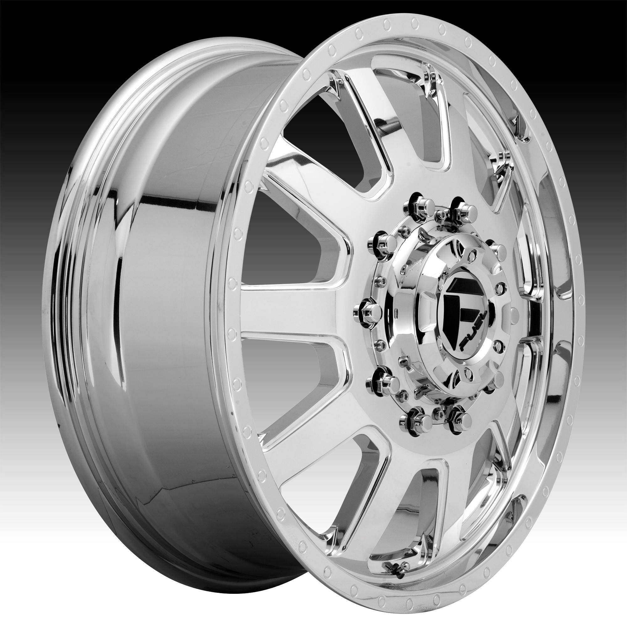 Fuel FF09D 10-Lug Polished Forged Dually Custom Truck Wheels - FF09D 10L /  Forged Dually - Fuel // Dually Wheels - Custom Wheels for Trucks, Jeeps,  SUVs and Passenger Cars