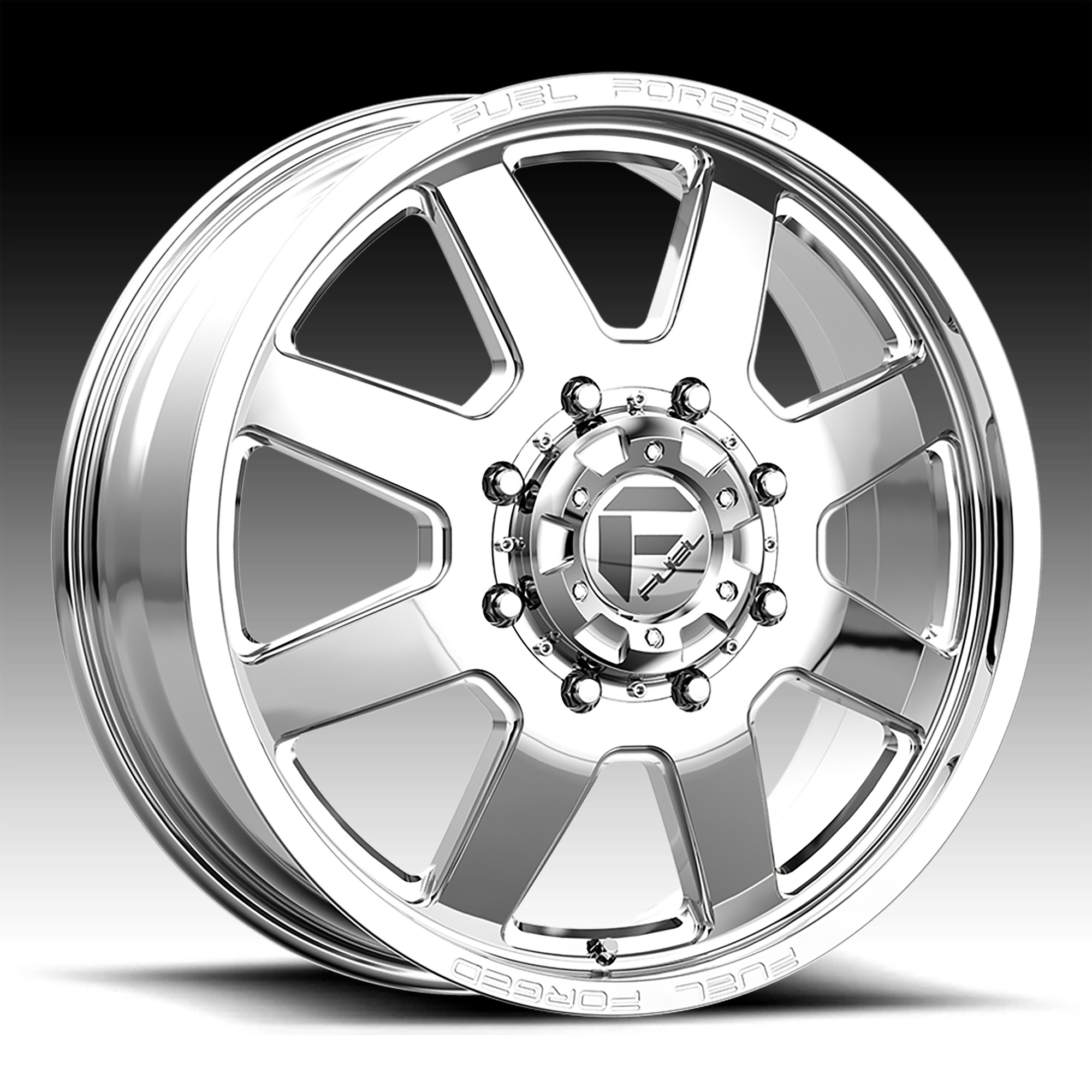 Fuel Ff09d 8 Lug Polished Forged Dually Custom Truck Wheels Ff09d 8l