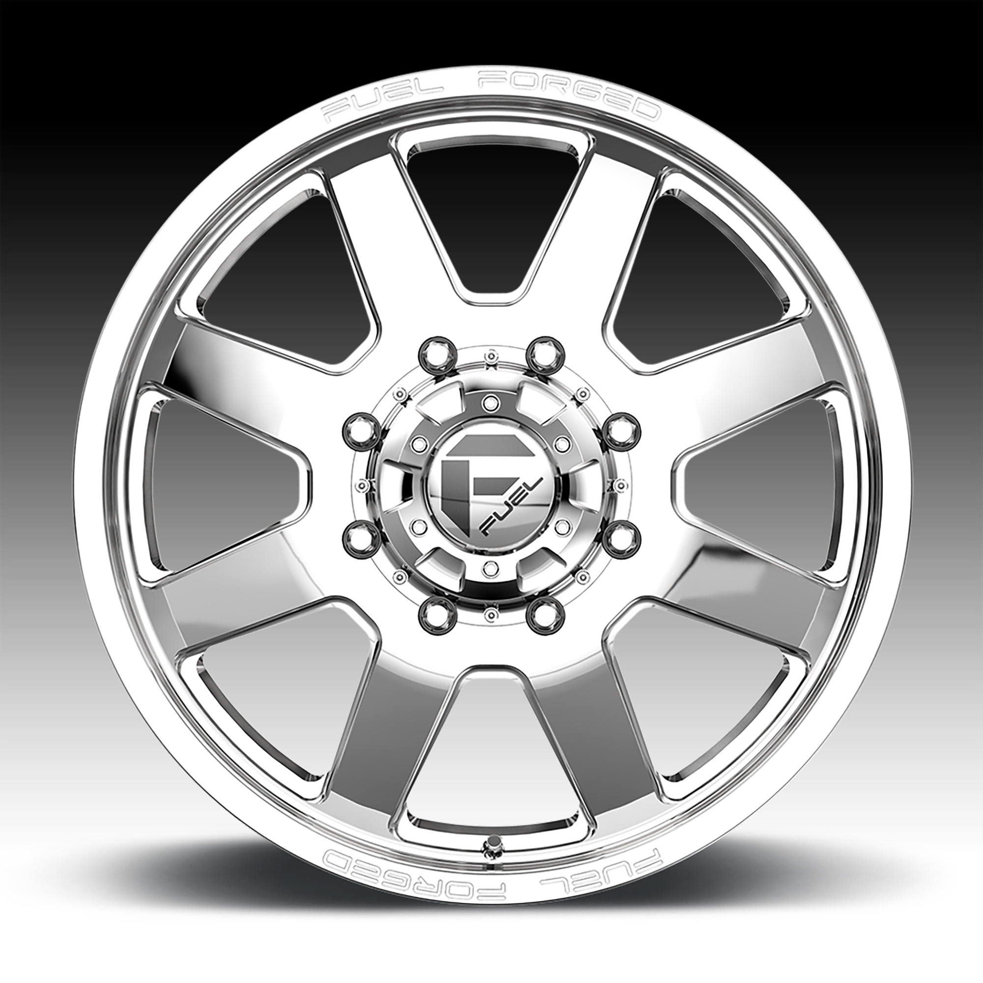 Fuel FF09D 8Lug Polished Dually Custom Truck Wheels FF09D 8L