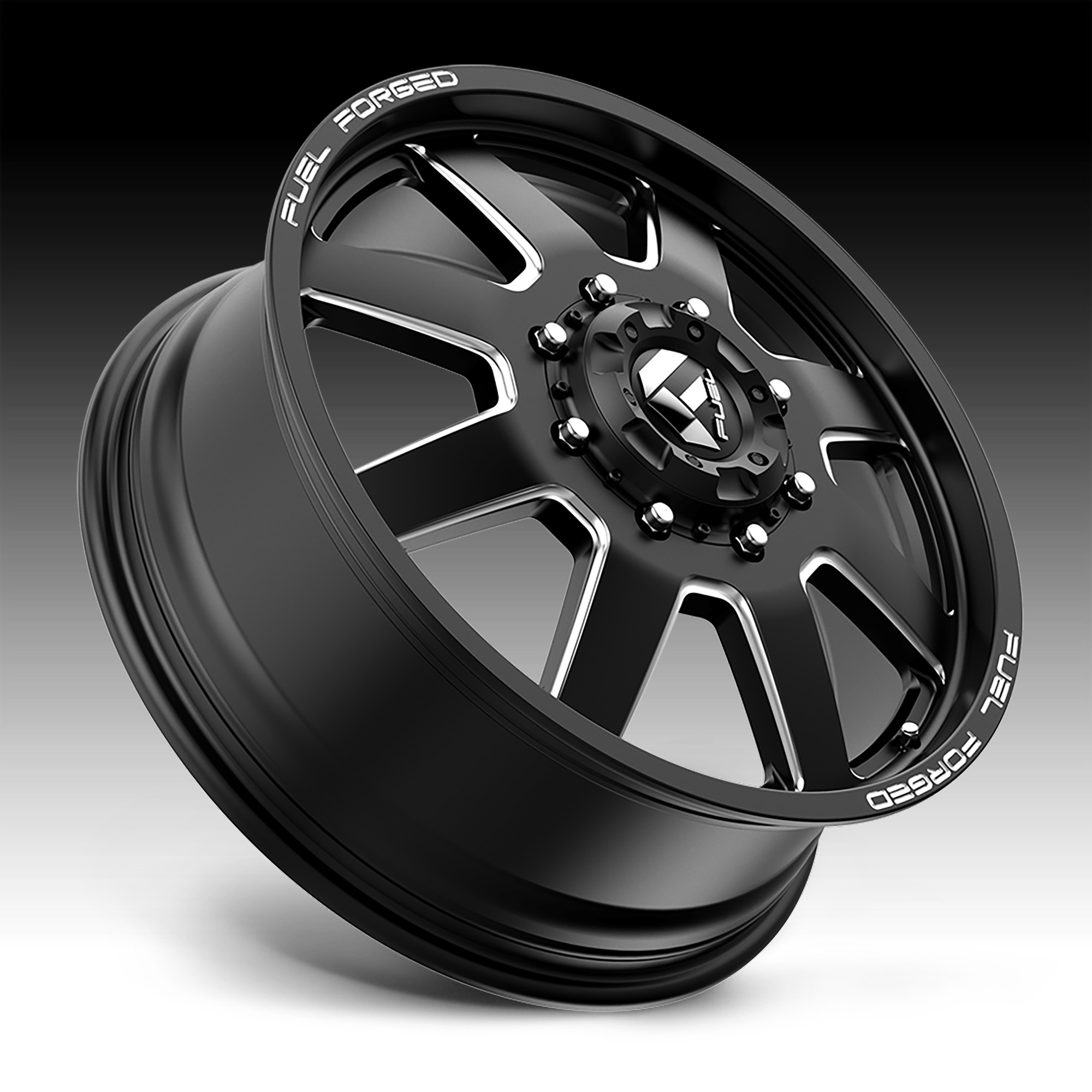 Fuel FF09D 8-Lug Matte Black Milled Forged Dually Custom Truck Wheels -  FF09D 8L / Forged Dually - Fuel // Dually Wheels - Custom Wheels for  Trucks, Jeeps, SUVs and Passenger Cars