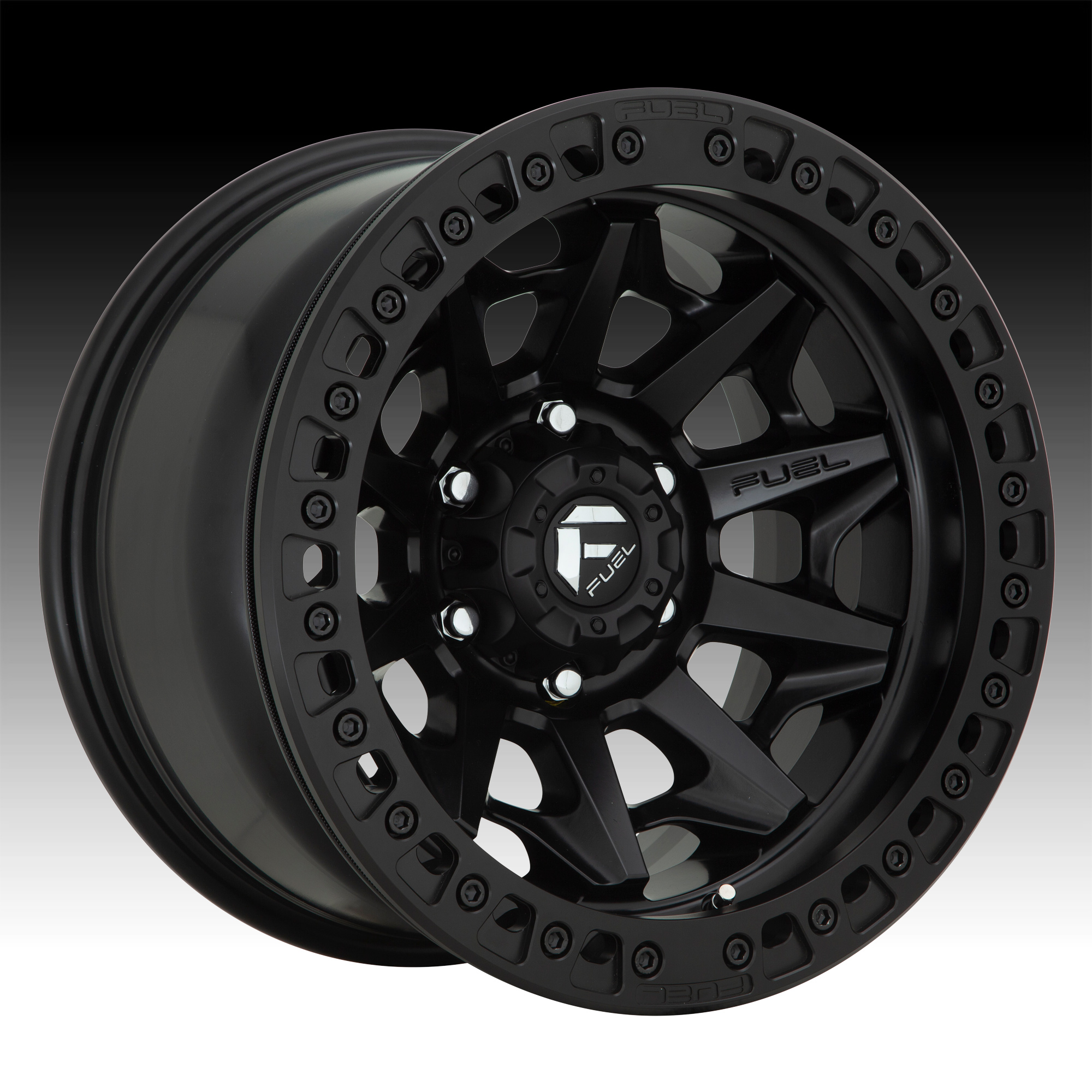 Fuel Covert Beadlock D114 Satin Black Custom Wheels Rims - D114 ...