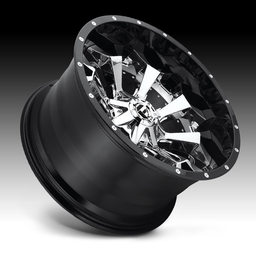 Fuel Assault D246 2pc Chrome Black Custom Wheels Rims - Assault / D246