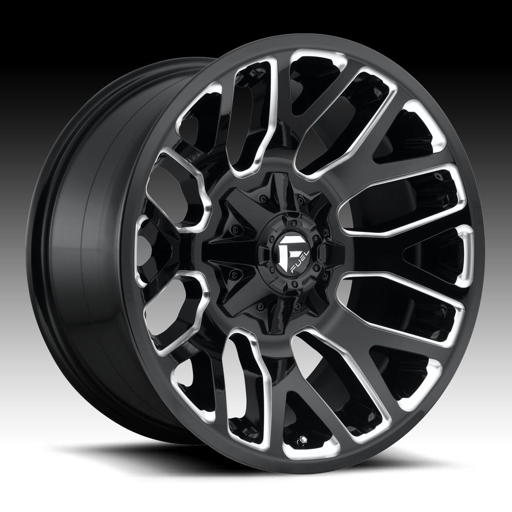 Fuel Warrior D623 Gloss Black Milled Custom Wheels Rims - D623 ...