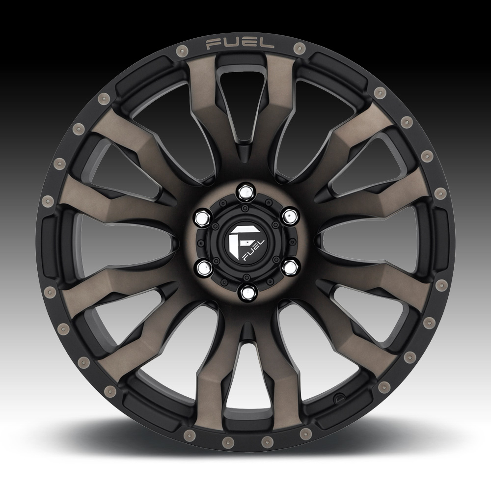 Fuel Blitz D674 Matte Black Machined DT Custom Wheels Rims - D674 ...