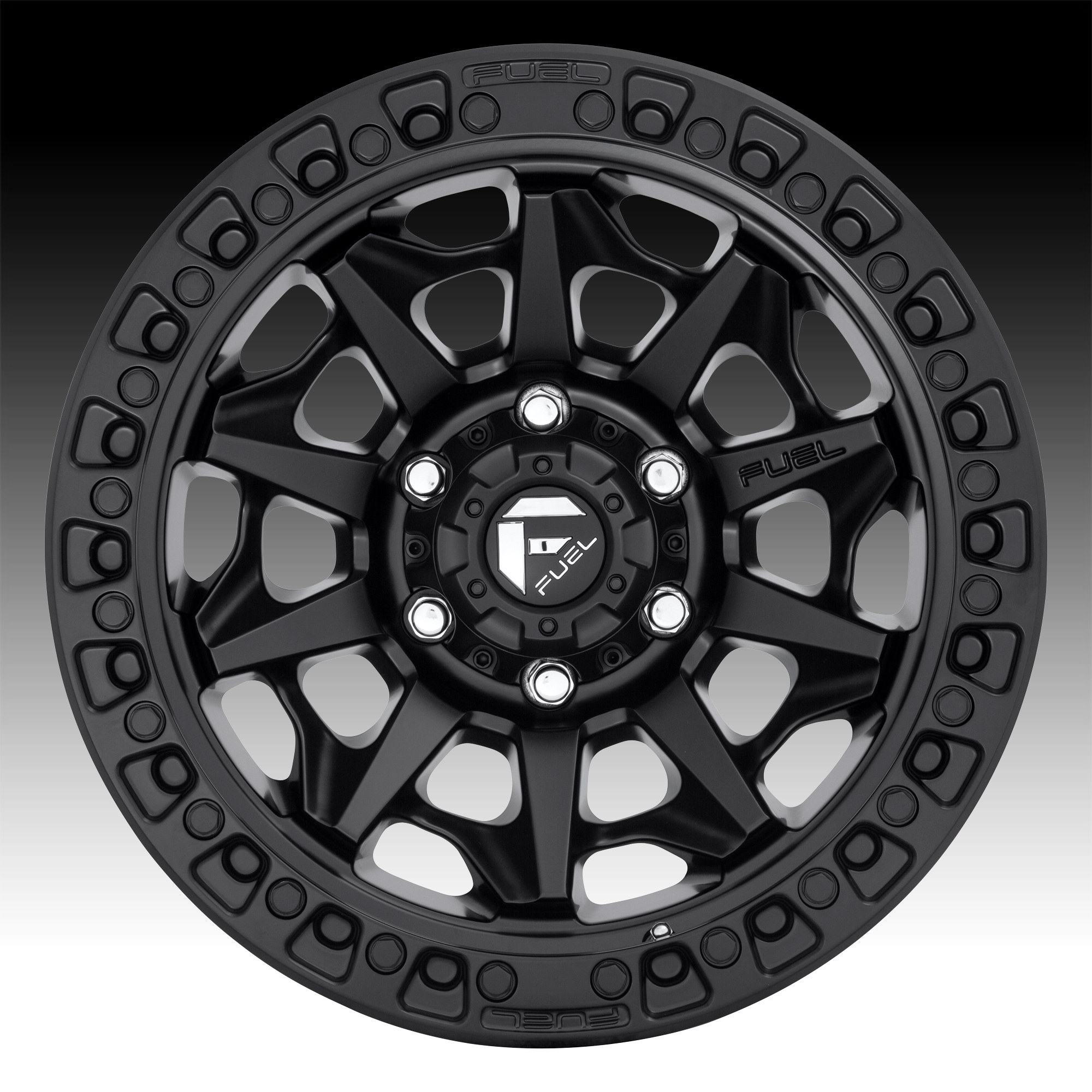 Fuel Covert D694 Satin Black Custom Wheels Rims - D694 / Covert - Fuel ...