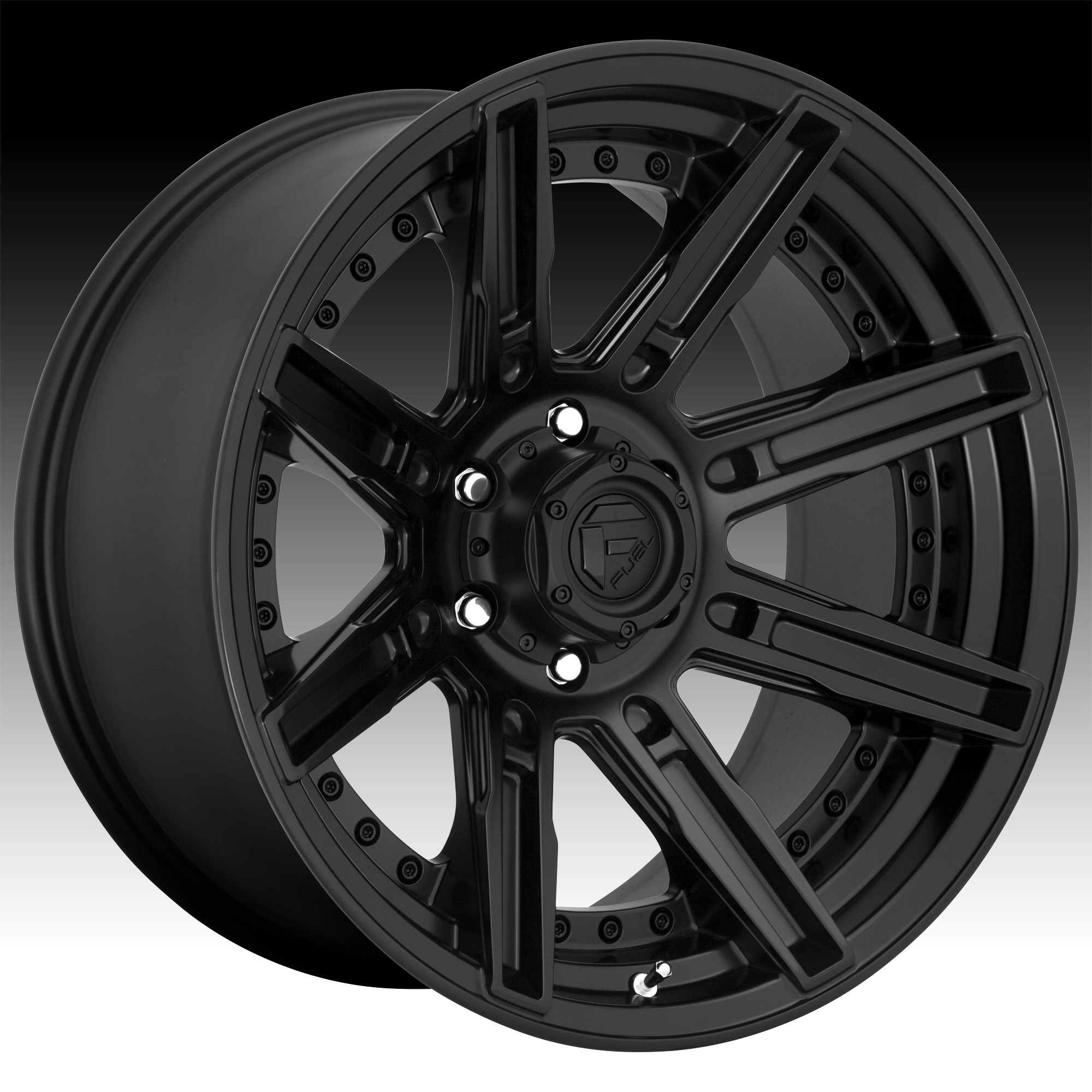 Fuel Rogue D709 Satin Black Custom Wheels Rims - D709 / Rogue - Fuel ...