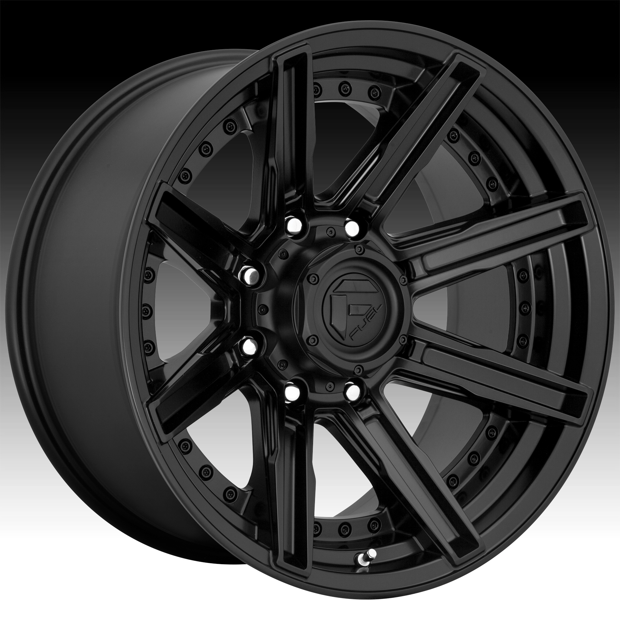 Fuel Rogue D709 Satin Black Custom Wheels Rims - D709 / Rogue - Fuel ...