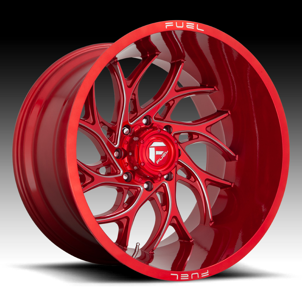 Fuel Runner D742 Candy Red Milled Custom Wheels Rims - D742 / Runner ...