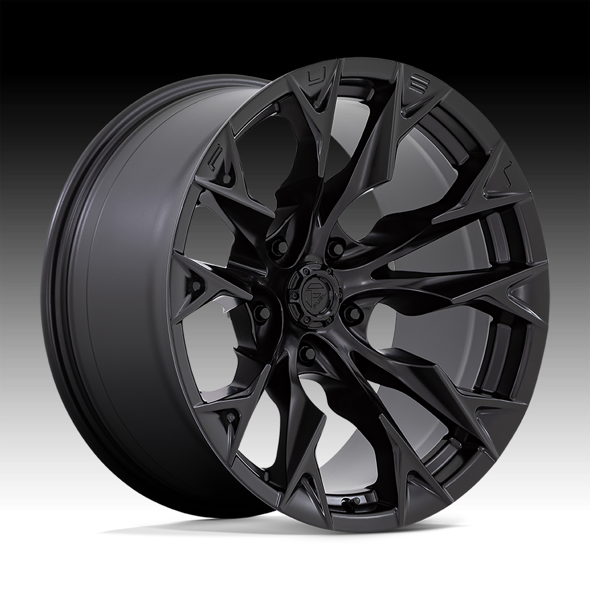 Fuel Flame 5 D804 Blackout Custom Truck Wheels - D804 / Flame 5 - Fuel ...