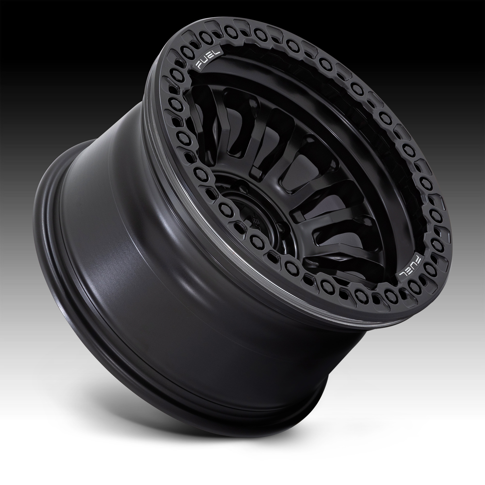 Fuel Rincon Beadlock FC125 Blackout Custom Truck Wheels - Rincon BL ...