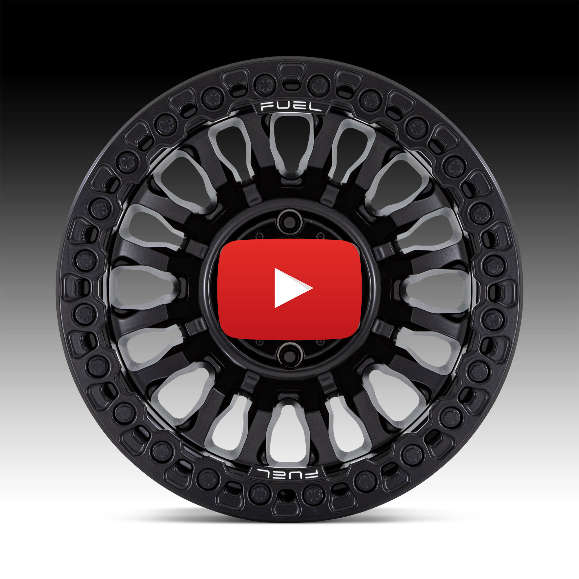 Fuel Rincon Beadlock FC125 Blackout Custom Truck Wheels - Rincon BL ...