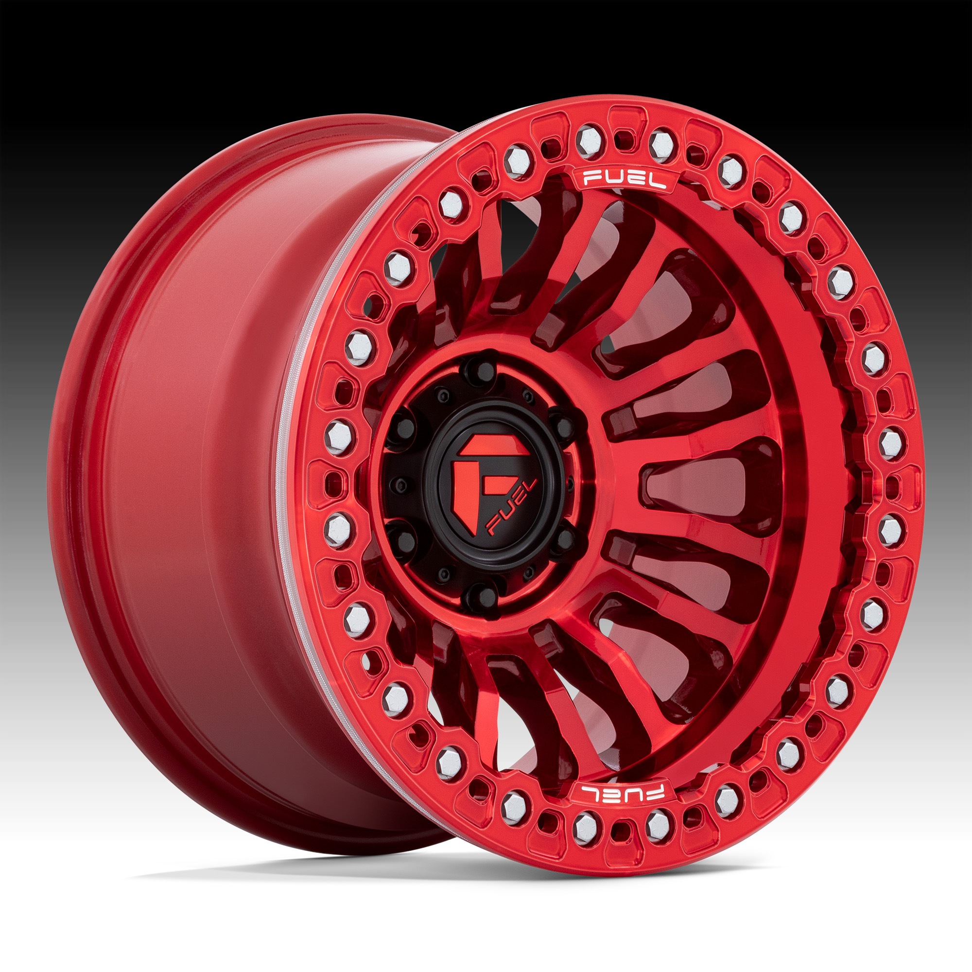 Fuel Rincon Beadlock FC125 Candy Red Custom Truck Wheels - Rincon BL ...