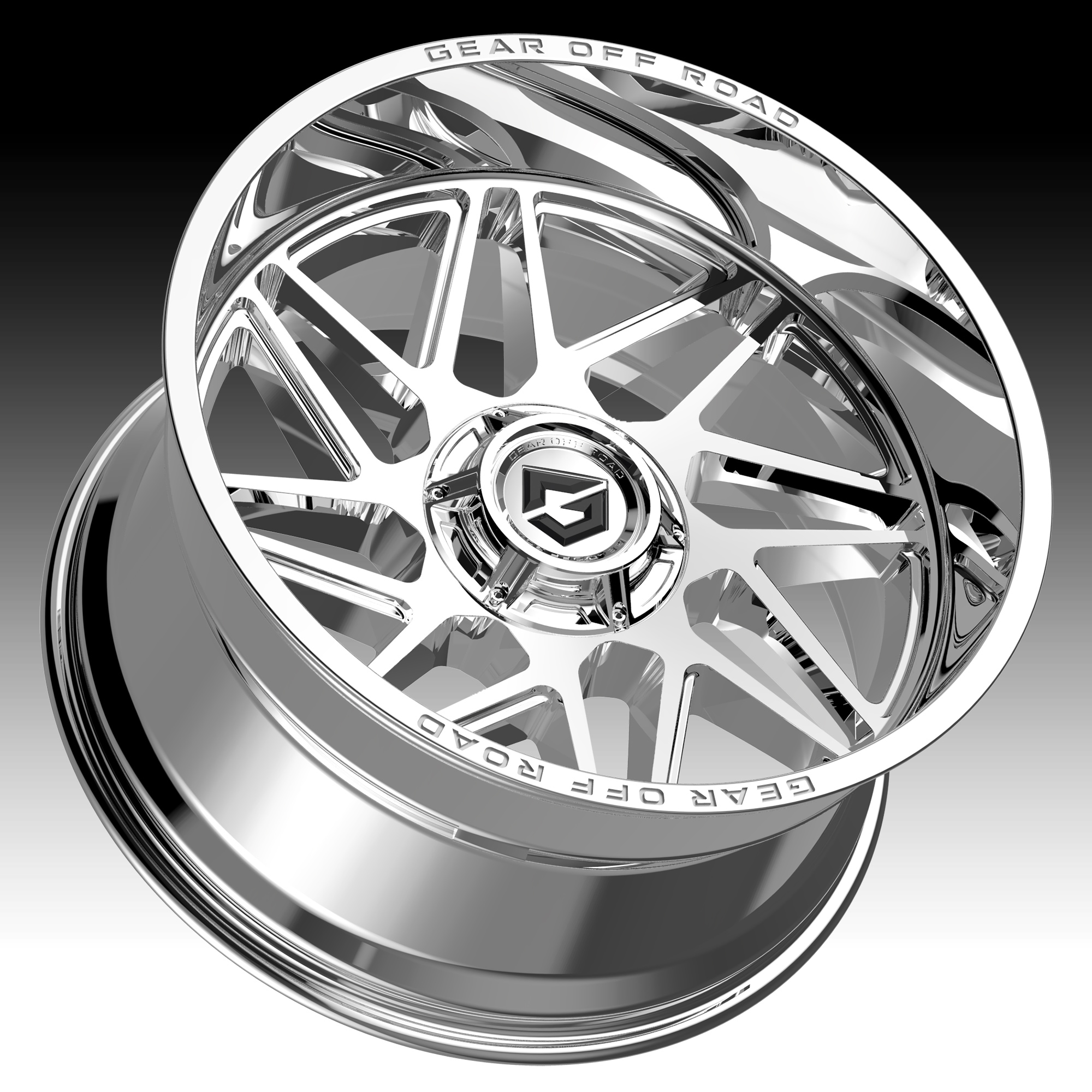 Gear Offroad 761C Ratio Chrome Custom Truck Wheels - 761C / Ratio ...