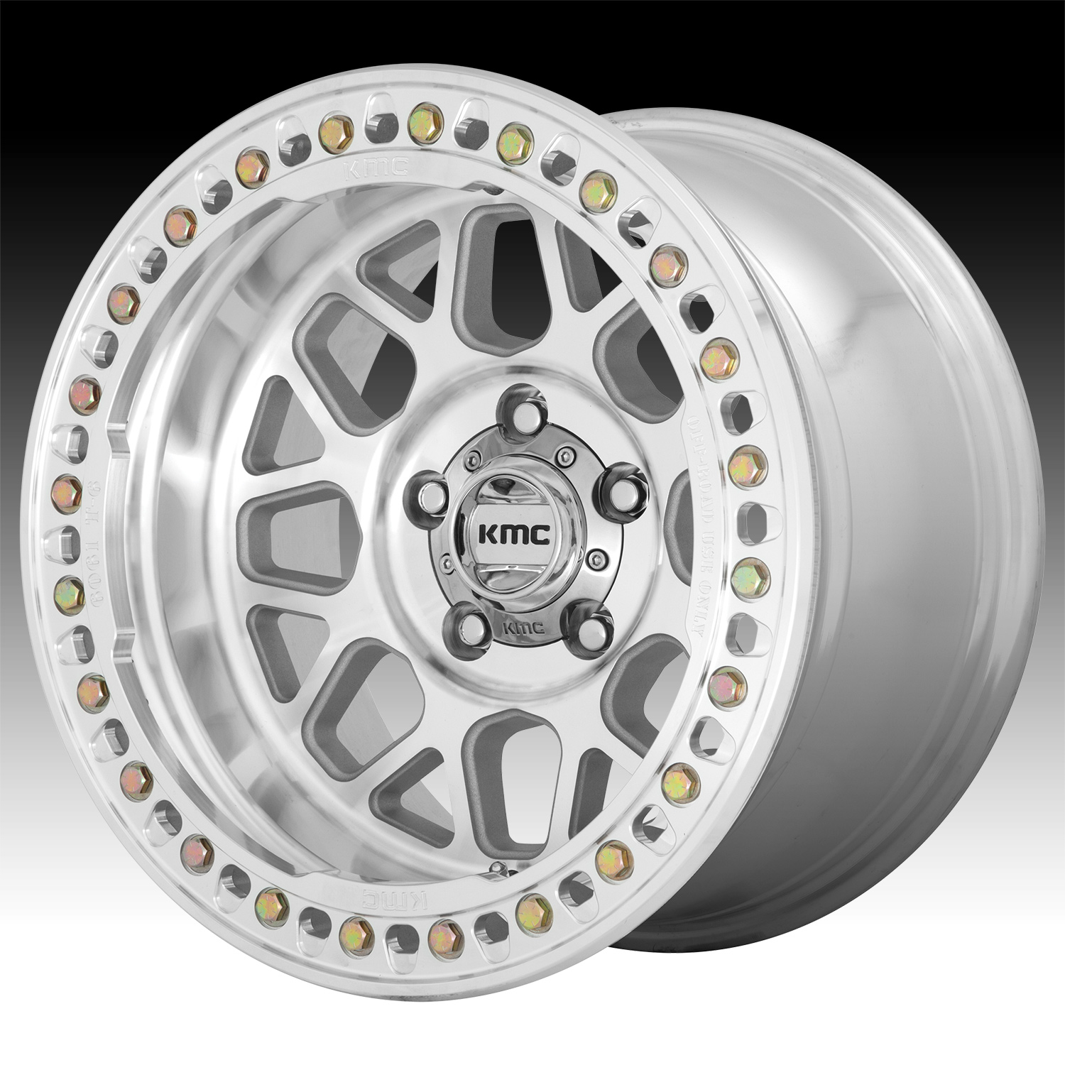 KMC KM235 Grenade Crawl Beadlock Machined Custom Wheels Rims