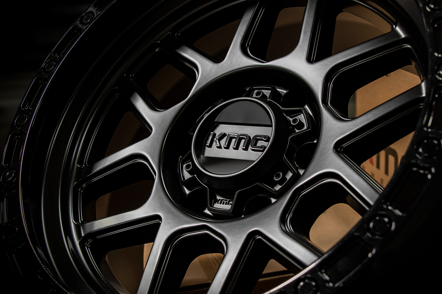 KMC Mesa KM544 Satin Black Gloss Black Custom Wheels Rims - KM544 ...