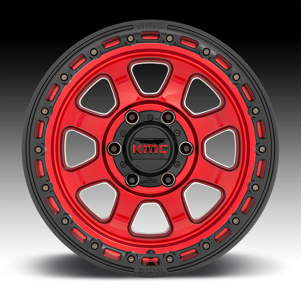 Kmc Chase Km548 Candy Red Custom Wheels Rims Km548 Chase Kmc