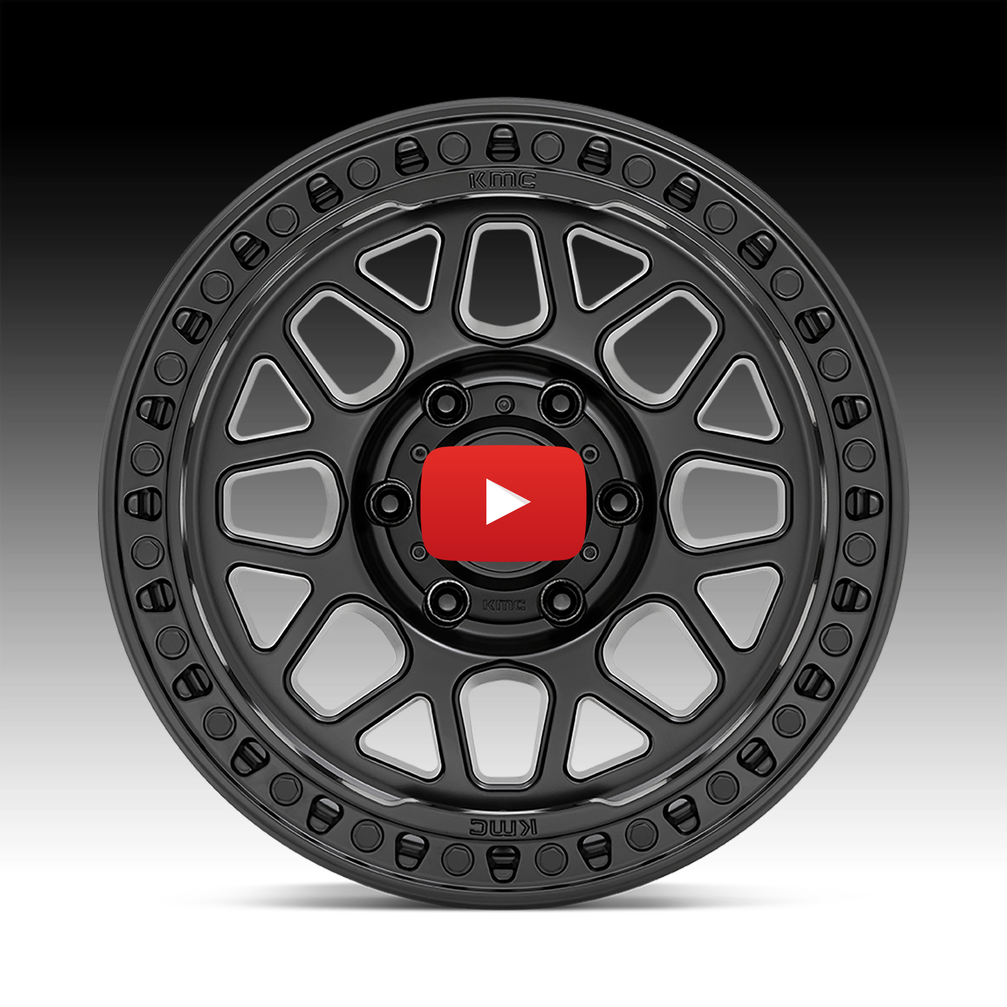 KMC KM549 GRS Satin Black Custom Truck Wheels - KM549 / GRS - KMC ...