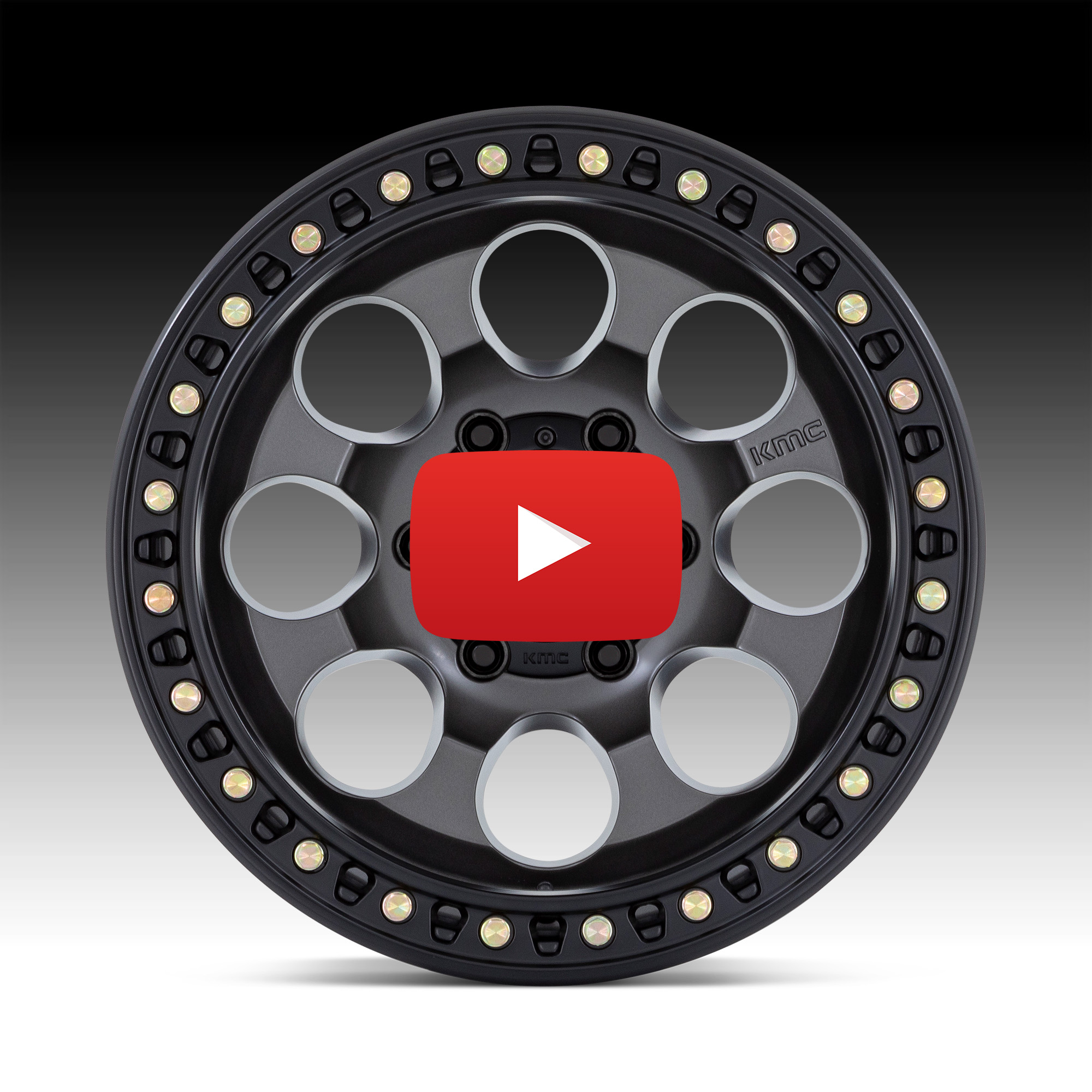 KMC KM550 Riot SBL Anthracite Custom Truck Wheels - KM550 / Riot SBL ...