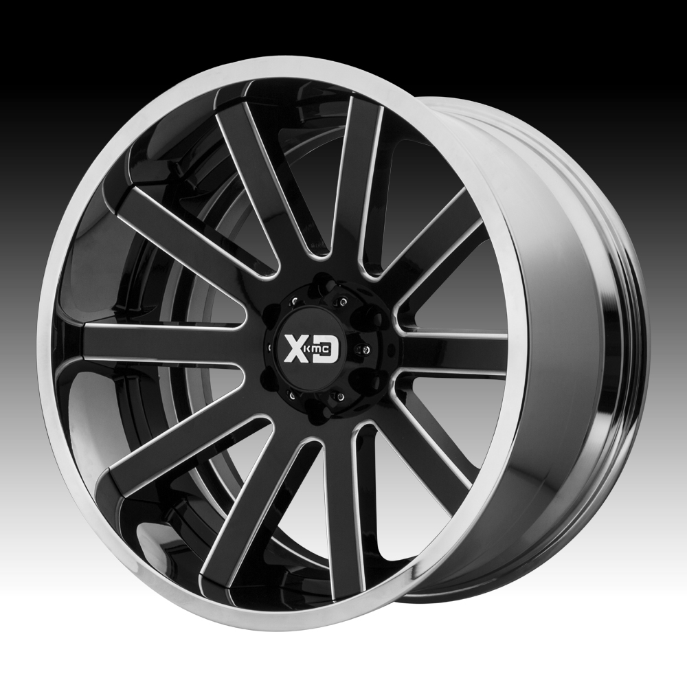 XD Series XD200 Heist Black Milled / Chrome Custom Wheels Rims - XD200 ...