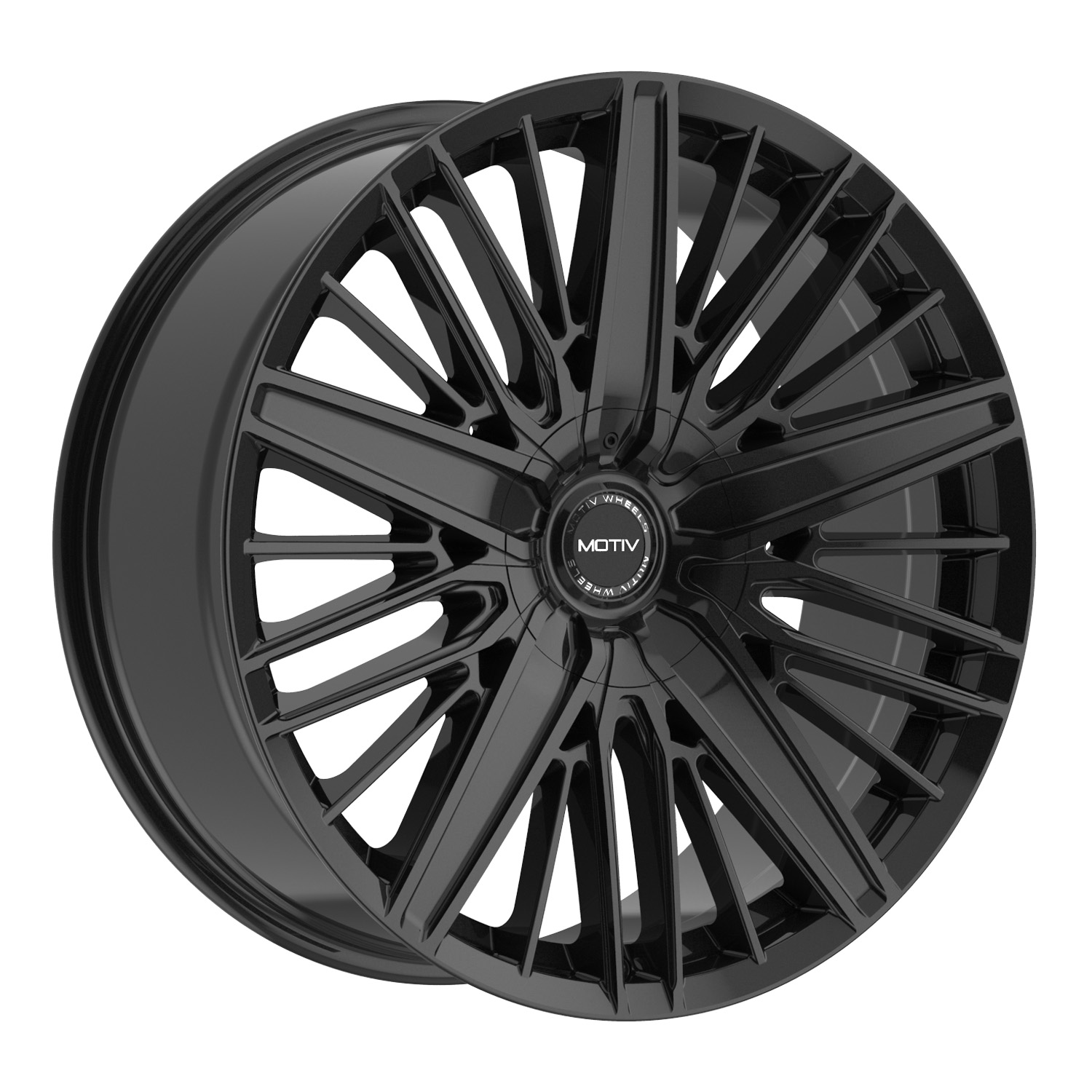 Motiv 443B Valor Gloss Black Custom Wheels - 443B / Valor - Motiv ...