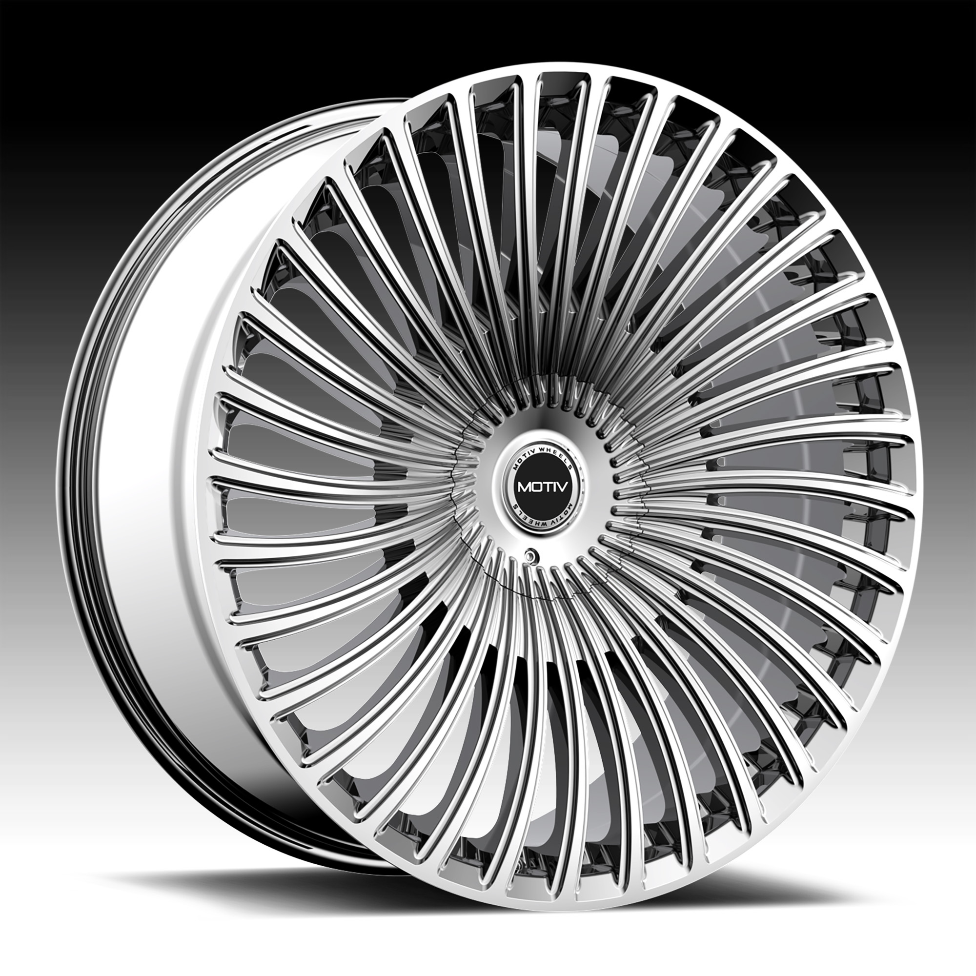 Motiv 438C Swerve Chrome Custom Wheels Rims - 438C / Swerve - Motiv