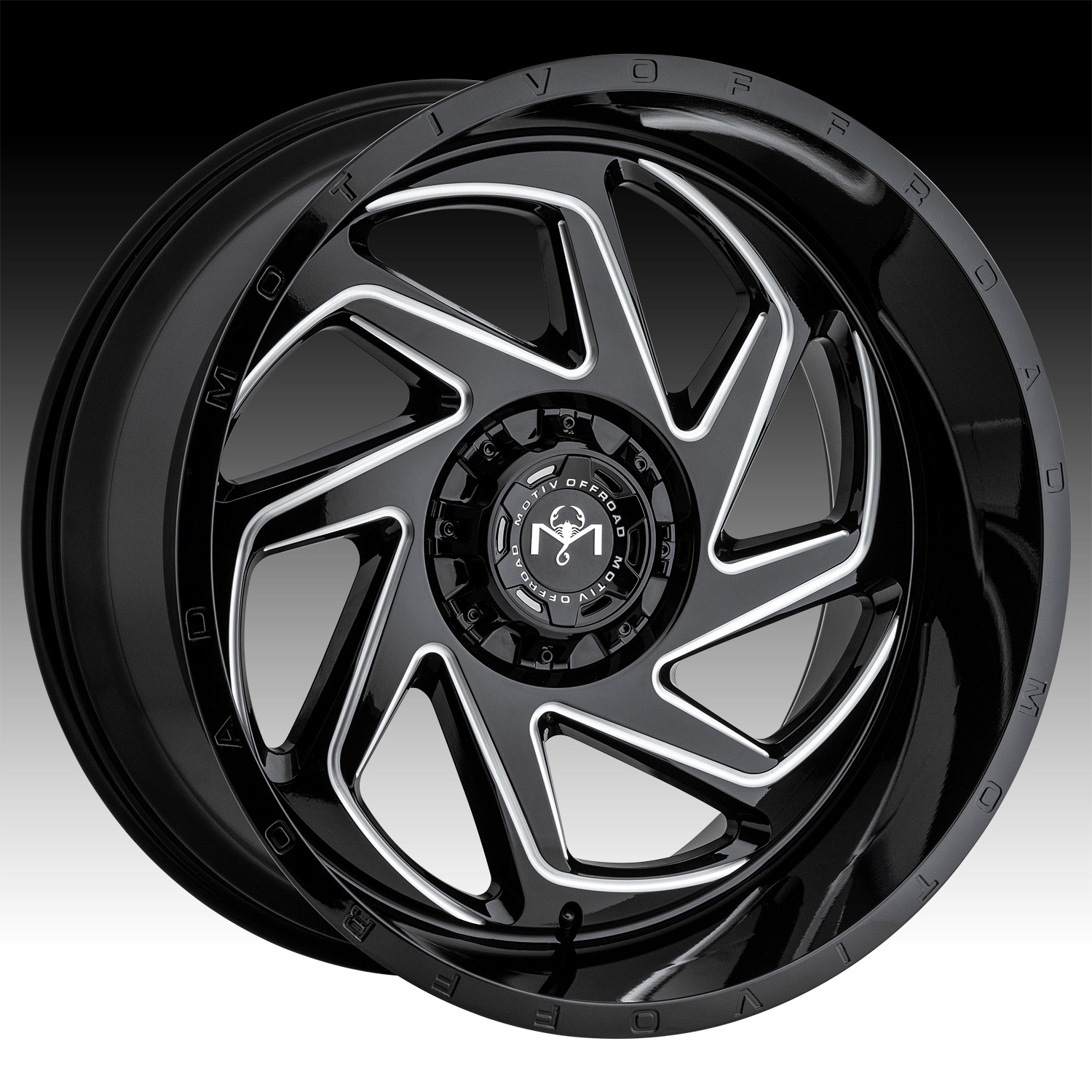 Motiv Offroad 426BM Morph Gloss Black Milled Custom Wheels Rims - 426BM ...