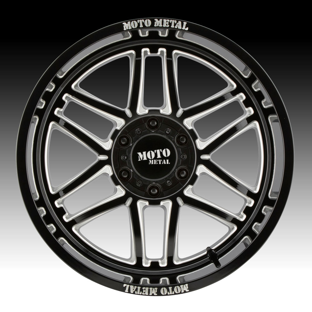 Moto Metal MO992 Folsom Gloss Black Milled Custom Wheels Rims - MO992 ...