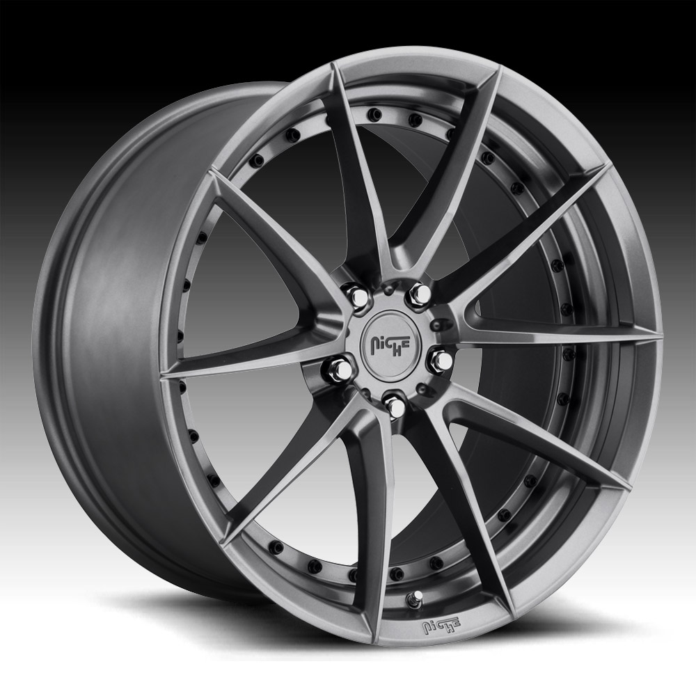 Niche Sector M197 Gloss Anthracite Custom Wheels Rims - M197 / Sector -  Niche Road Wheels - Custom Wheels for Trucks, Jeeps, SUVs and Passenger Cars