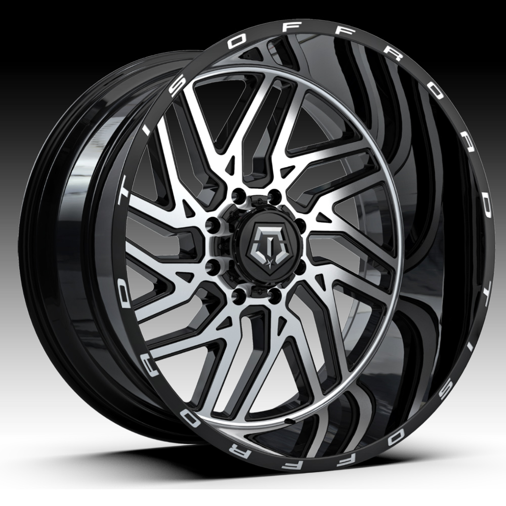 TIS 544MB Machined Gloss Black Custom Wheels Rims - 544MB - TIS Custom ...