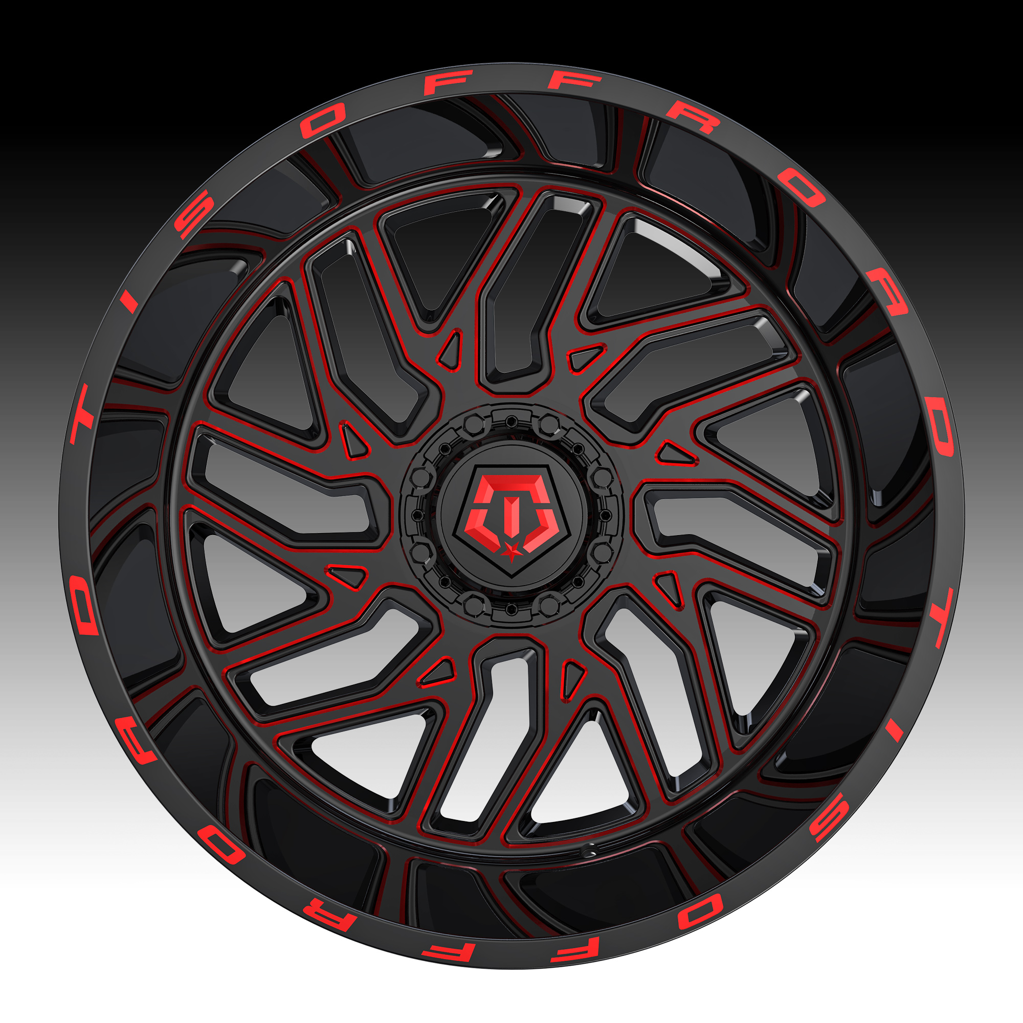 Tis Wheels 544bmr Gloss Black Milled Red Tint Custom Wheels Rims 544bmr Tis Custom Wheels Rims Custom Wheels For Trucks Jeeps Suvs And Passenger Cars