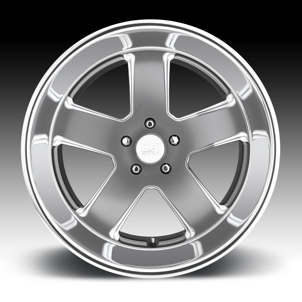 U.S. Mags U118 Hustler Gray Machined Custom Wheels Rims - U118 ...