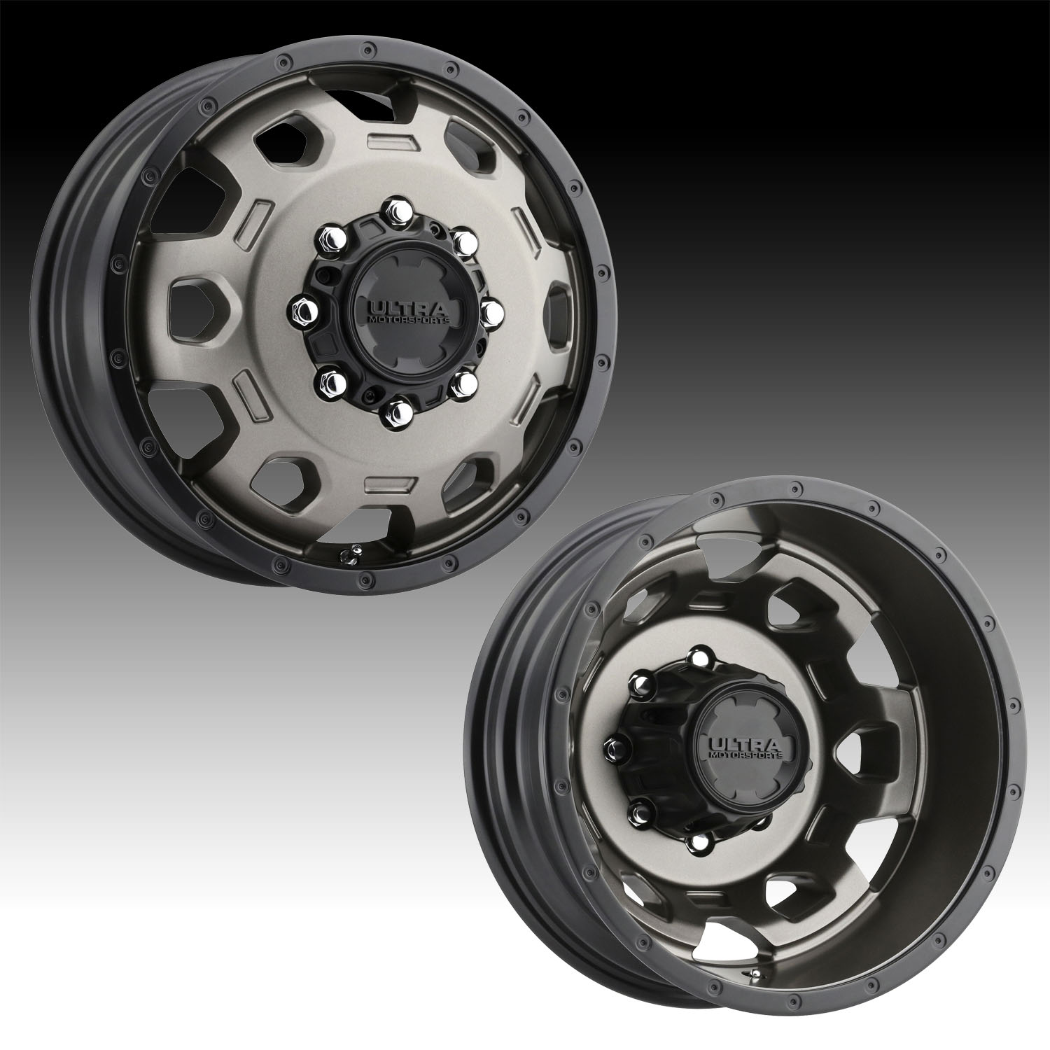 Ultra 017BZ Warlock Dually Bronze Black Custom Wheels Rims - 017BZ ...