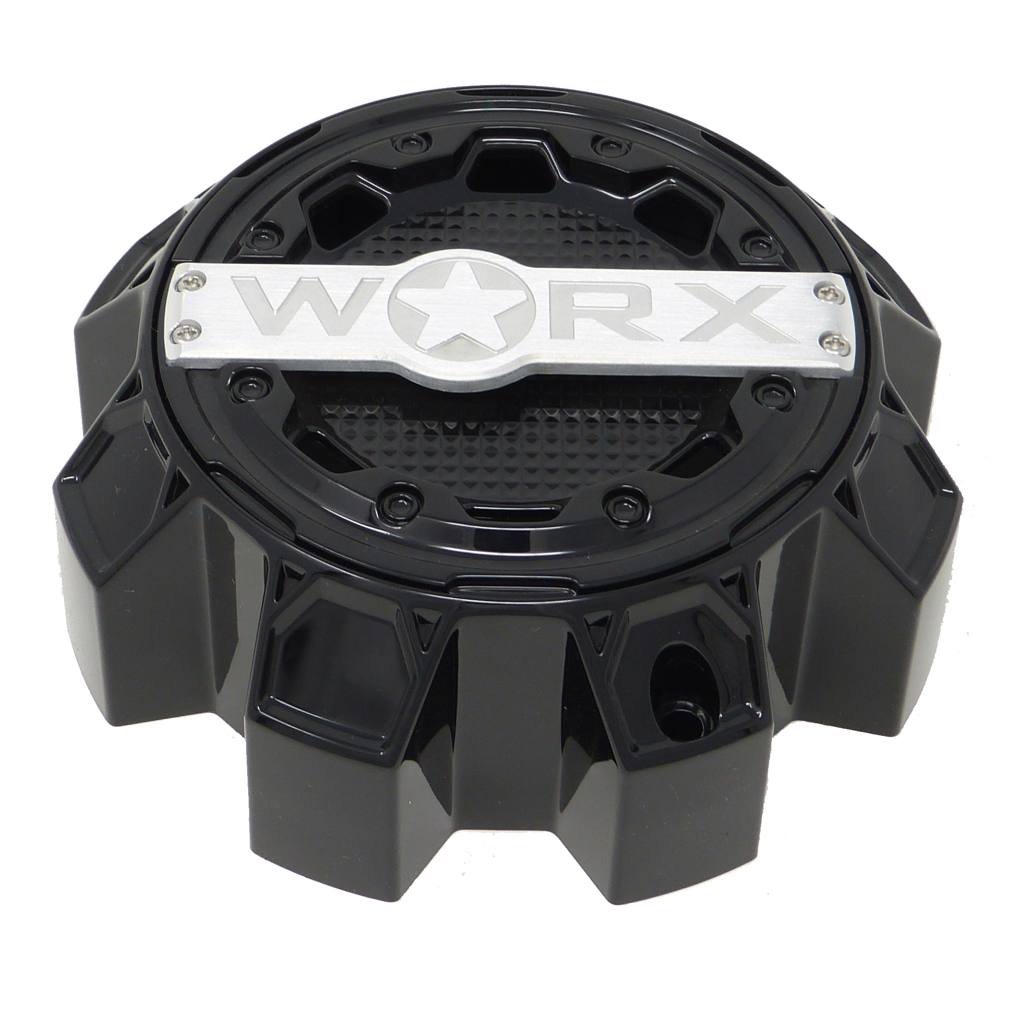 WRX-0081BK / Worx Alloy Gloss Black 8-Lug Center Cap - WRX-0081BK