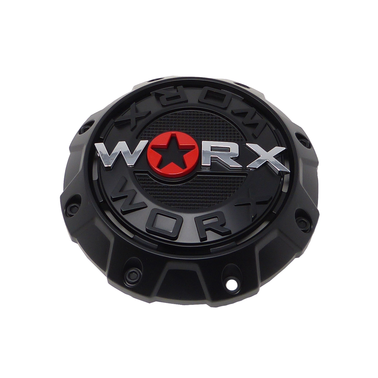 WRX 8856SB Worx Alloy Satin Black 5 6 Lug Bolt On Center Cap