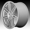 American Racing AR935 Redline Brushed Silver Custom Wheels Rims 2