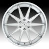 Asanti Black Label ABL-29 Emperor Brushed Silver Chrome Lip Custom Wheels Rims 3