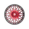 Fittipaldi Off Road FA07 Machied Red Black Custom Truck Wheels 5